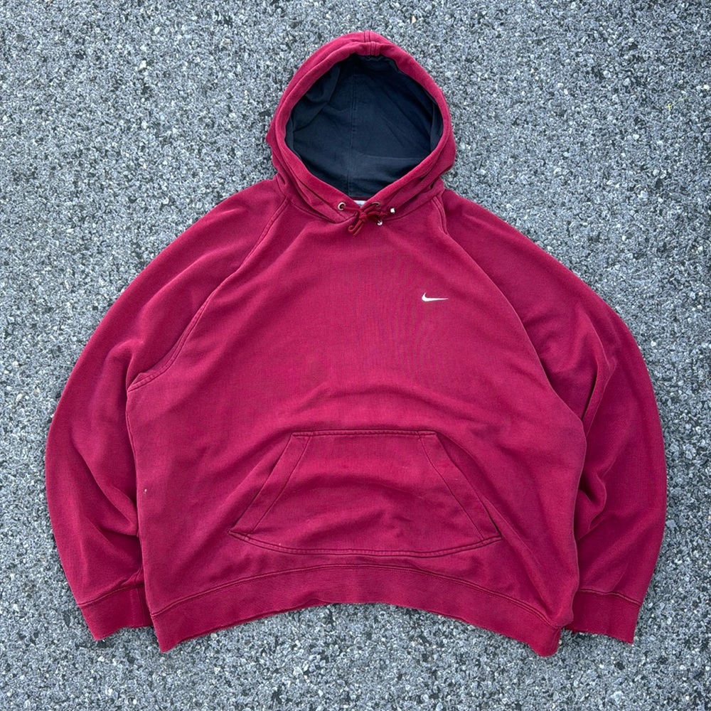 Nike Red and Black Hoodie